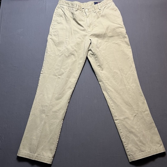 Vineyard Vines Other - Vineyard Vines Pants Mens 33X32 Beige 100% Cotton Straight Leg Club Pant